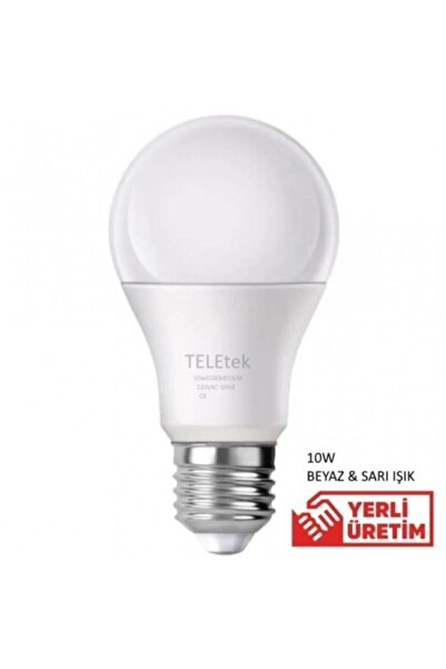 Teletek 10wt Beyaz Işık Led Ampül 6500k 5li