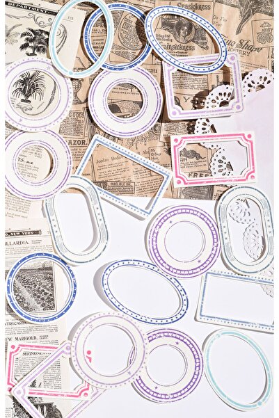 Scrapbook Çerçeve Sticker Seti (20 adet) / Planner, Scrapbook & Journal