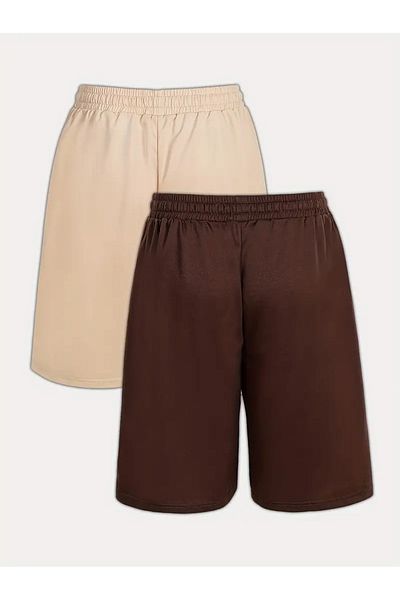 DAXİS Sportwear Company Men's Combed Cotton Shorts Set of 2