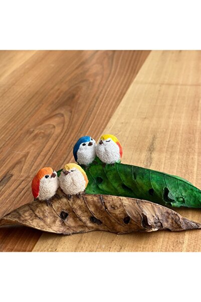 Realistic of Art Museum Dekoratif Yapraklar ve Kuşlar - Kuşların Dansı 15 x 5...