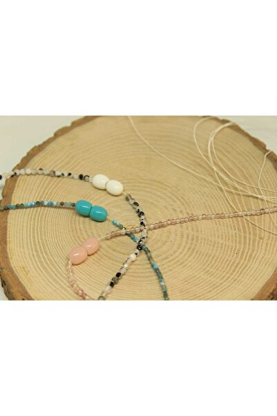 Yasamtohumu Jasper Taşı Faset Kesim 4mm Kolye (KLİPSLİ) (9853)