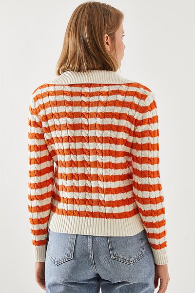 Bianco Lucci Chlupatý svetr Polo Neck - 20247505