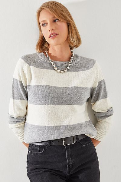 Bianco Lucci Női csíkos pulóver - Reglan, 20246190-es modell