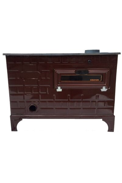 sobapark Kovalı Kuzine Odun Kömür Sobası - Uyuyan Soba Fırınlı Maşinga Soba Döküm Soba