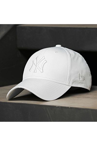 GYES White Ny Sports Cap Unisex Adjustable with Back Velcro.