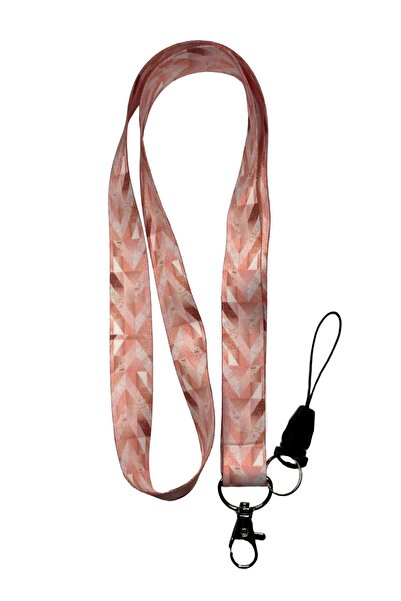 StormiStoretr Pembe Çizgisel Boyun Ipi Telefon Askısı