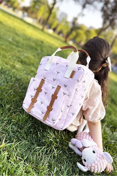 SUNSHINE Waterproof Powder Style Kindergarten Nursery Daily Use Children's Backpack Baby Bag Water Bottle Eye