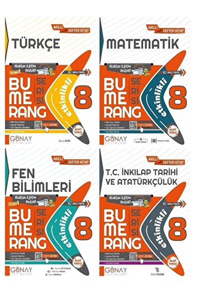 Günay Yayınları Günay Yayınları 8. Sınıf Lgs Bumerang Serisi Konu Anlatımlı V...