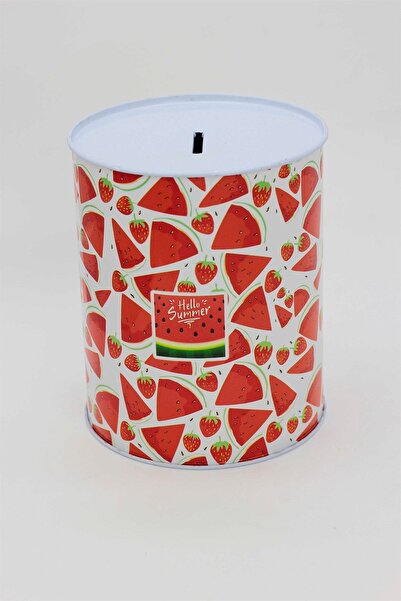 SARIŞIN DÜKKAN Kumbara Metal Kumbara Büyük Boy Desenli