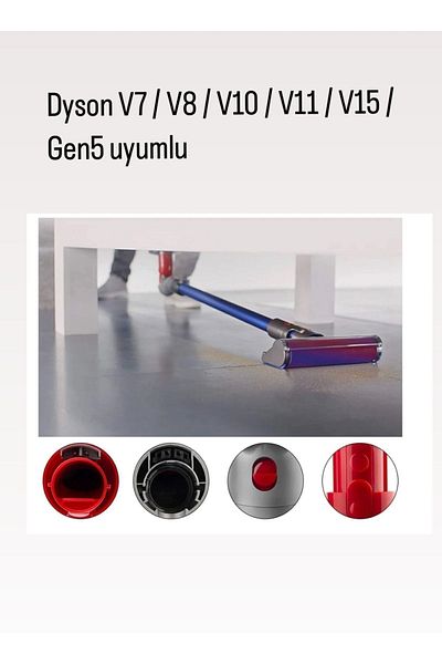DEĞİŞİMKONSEPT Dyson V7/V8/V10/V11/V15 under Furniture Adapter - Compatible