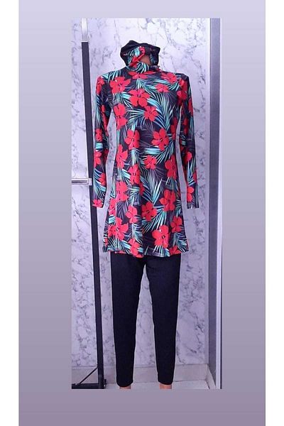 ÇEÇEN HOME Full Covered Lycra Hijab Swimsuit 3 Pieces