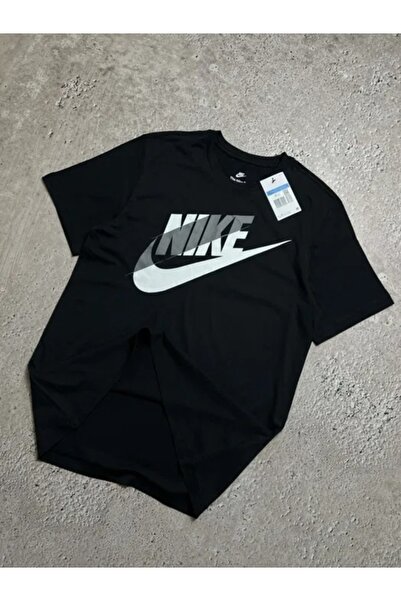 Nike M NSW Büyük Logo Erkek Siyah T-shirt