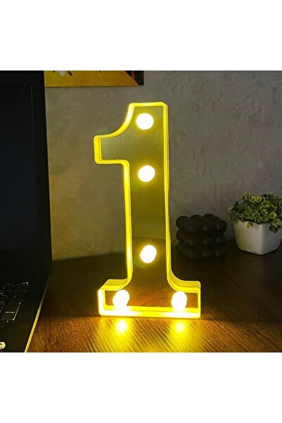 hediyeofisi Büyük Boy Led Işıklı 3d Rakam Sayı Doğum Günü Kutlama Organizasyon Işıklı Sayı