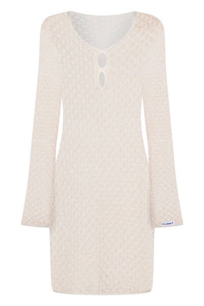 FLAST Premium logo Pareo Kısa Plaj Elbisesi