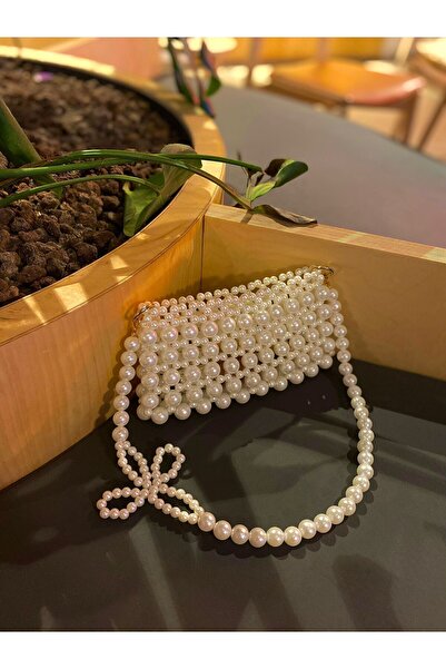 SAMSA Inci Çanta-boncuk Çanta-incili Çanta