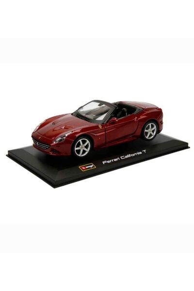 Burago 1.32 ÖLÇEK BURAGO MARKA LİSANSLI FERRARİ CALİFORNİA T BORDO RENK 13 CM FUL METAL ÖZEL PLEKSİ KUTULU