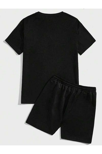 MODARİCH Σετ μπλουζάκι και σορτς με μοτίβο Los Angeles Star - Oversize Crew Neck