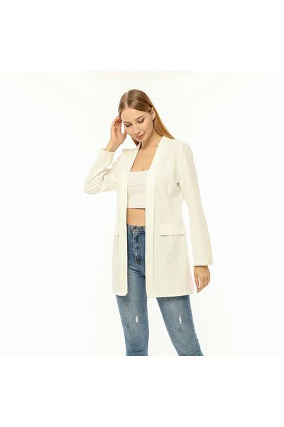 Sultan Yaprak Blazer Jacket - White