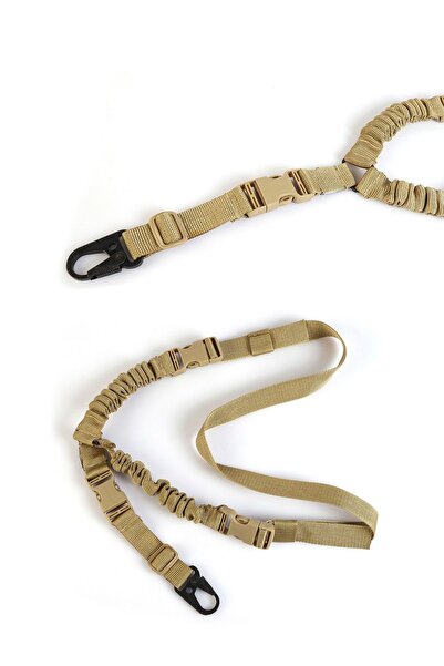 Genel Markalar Bej Tek Nokta Taktik Askı Kayışı - Askı Kayış Kemeri