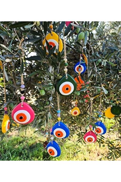 Gardenia Art Hobi Dekoratif 10 adet Nazar Boncuğu Balkon Bahçe ve Duvar süsü