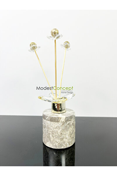 Modestmar Gir Mermer Difüzör Oda Kokusu, kristal bambu çubuklu oda kokusu, Yu...