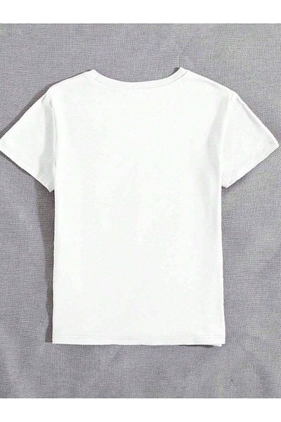 MODARİCH Godless T-Shirt - Λευκό Oversize Crew Neck κοντό μανίκι