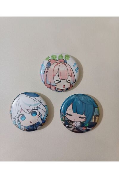 kleeyiseviyorum Genshin Impact Xingqiu Sangonomiya Kokomi Furina Anime Buton ...