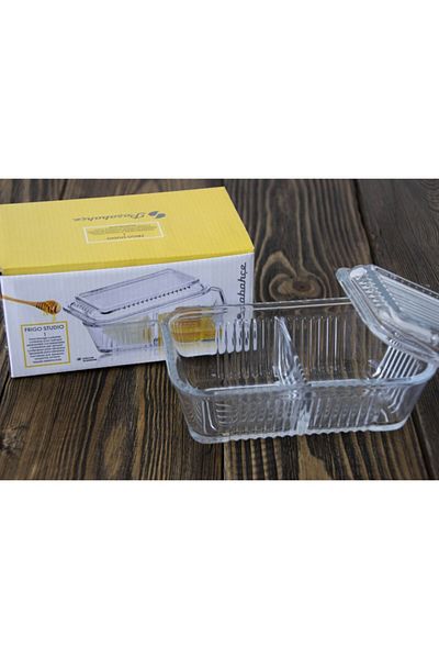 Paşabahçe Oil - Honey Compartment Storage Container with Lid 96764