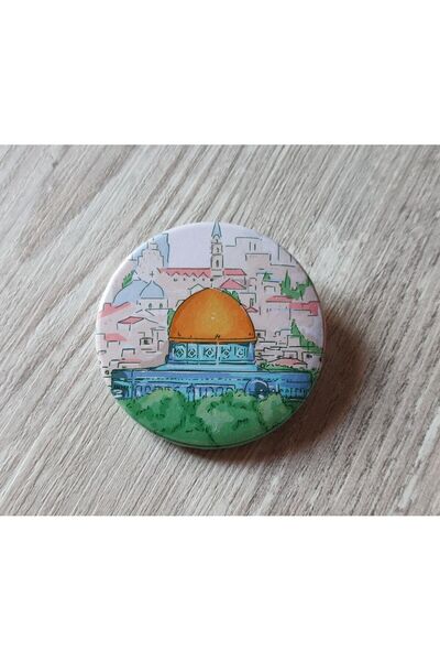 Kudüs desenli iğneli rozet CaminhoRozet