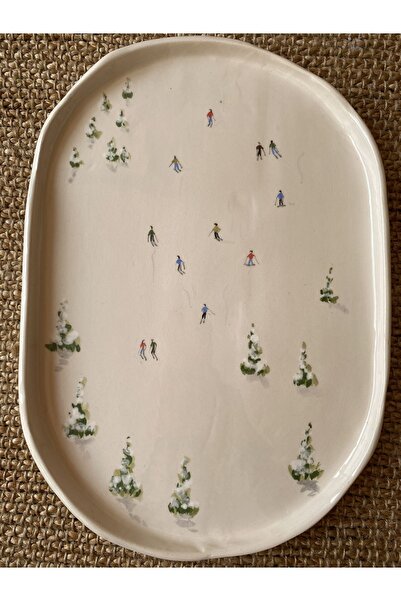 Naranja Ceramics El Yapımı Seramik Sunum Tabağı