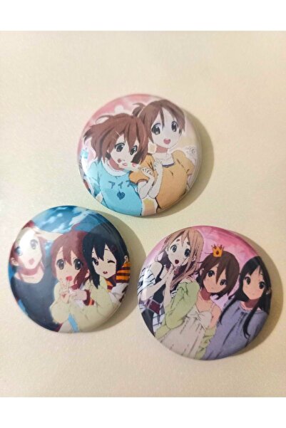 kleeyiseviyorum K On Anime Buton Rozet 37mm 3 adet