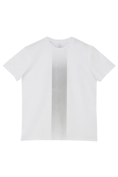 Nors Λευκό μπλουζάκι με λογότυπο σπορ κανονικής κοπής