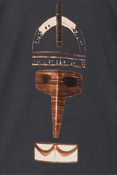 Nors Μπλουζάκι με μοτίβο Nordic Mask - Dark Smoked