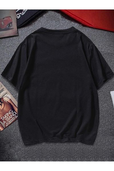 Mythologie T-Shirt Rude Thinking - Μαύρο εμπριμέ κοντό μανίκι με λαιμόκοψη