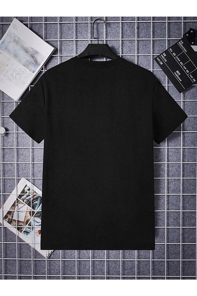 Mythologie Μπλουζάκι Possibilities - Μαύρο, εμπριμέ, Oversize, Crew Neck, Κοντό μανίκι