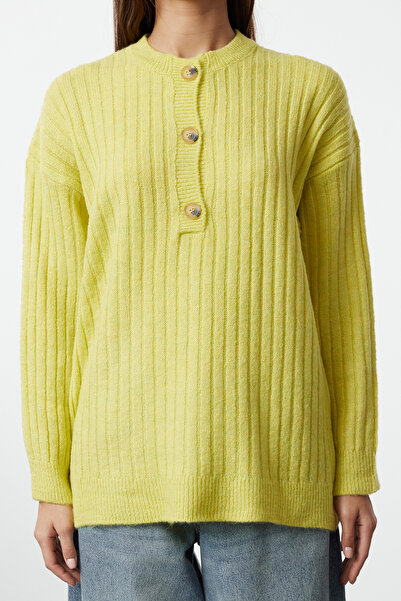 Trendyol Collection Lime Basic Knitwear Sweater - Soft Texture TWOAW25KZ00212