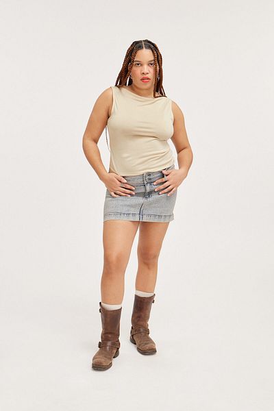Monki Beige Women's Blouse - 118606500924 Model