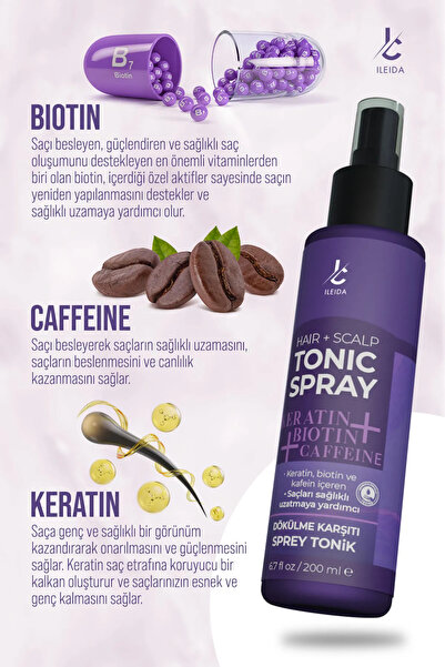 İLEİDA Saç Bakım Toniği Hair Tonic 200 ml