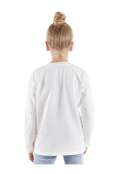 Denokids Girl's Leopards Patterned Long Sleeve T-shirt