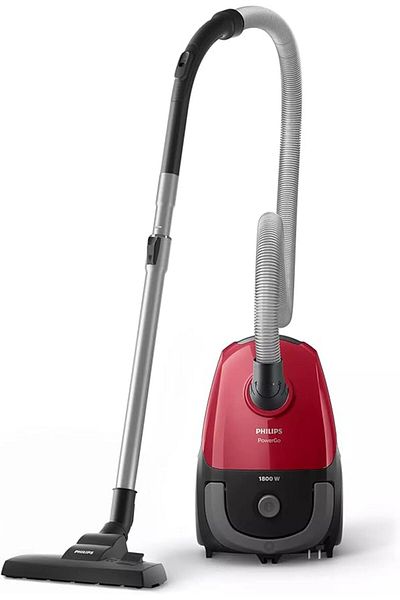 Philips مكنسة كهربائية معبأة سلسلة 2000 - 1800 واط، قوة شفط 300 واط، 3 لتر، أحمر/أسود - FC8293/61