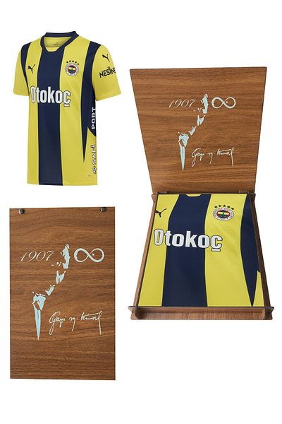 Fenerbahçe 2024-2025 New Season Licensed Barred Ancestor with Wooden Box