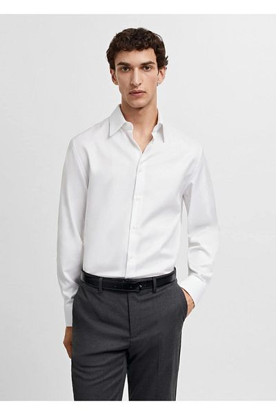MANGO Man Tvarovaná košile Regular Fit