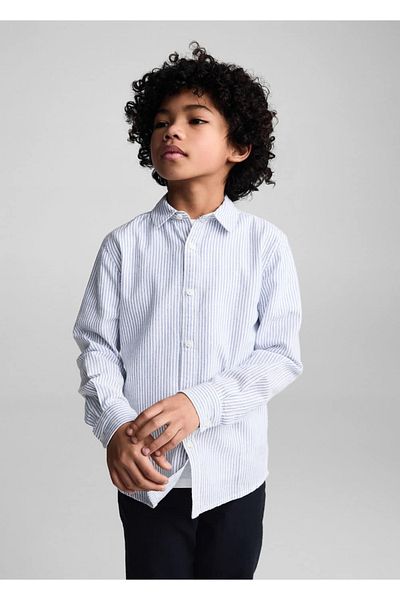 MANGO Kids Tricou Albastru Pentru Copii