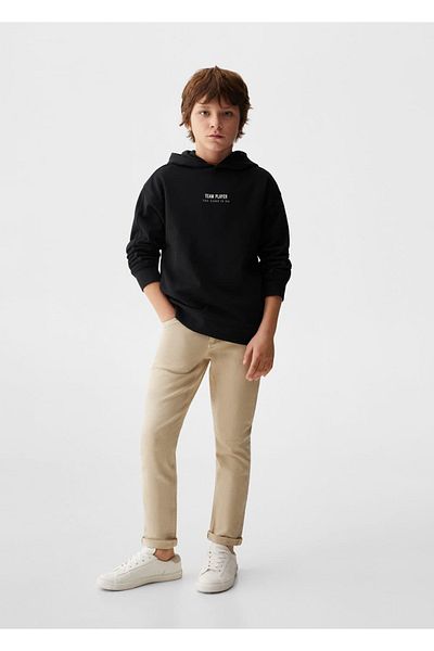 MANGO Kids Bavlněná mikina se vzkazem