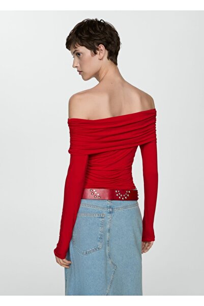 MANGO Woman Nyitott vállú póló