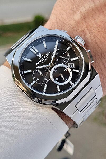 Daniel Klein Kadranı Siyah Kordonu Gri Renk Fonksiyonel Ayarlanabilir Kordonl...