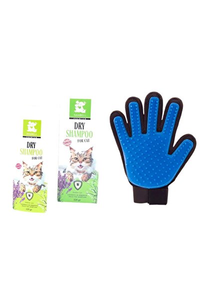 Ans Kediler İçin Lavanta Ve Biberiye Özlü Kuru Şampuan 125 gr+Tüy Toplama Eld...