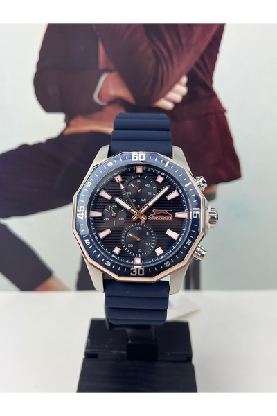 Slazenger SPOR ERKEK KOL SAATİ SİLİKON KORDON 5 ATM SU GEÇİRMEZ 2 YIL GARANTİLİ