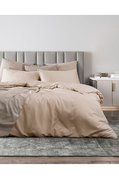 Madame Coco Loire Double Duvet Cover Set ( Tencel:trade_mark: ) - Beige