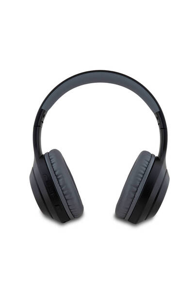 Guess Kulak Üstü Bluetooth Kulaklık Guess  Lisanslı Katlanabilir Metal Klasik Logolu Siyah